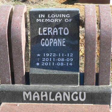MAHLANGU Lerato Gopane 1972-2011
