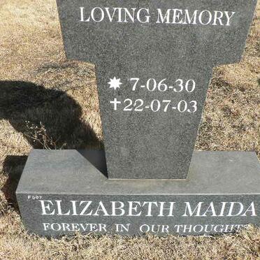 MAIDA Elizabeth 1930-2003