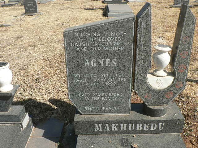 MAKHUBEDU Agnes Kedebone 1961-1999