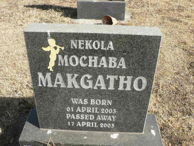 MAKGATHO Nekola Mochaba 2003-2003