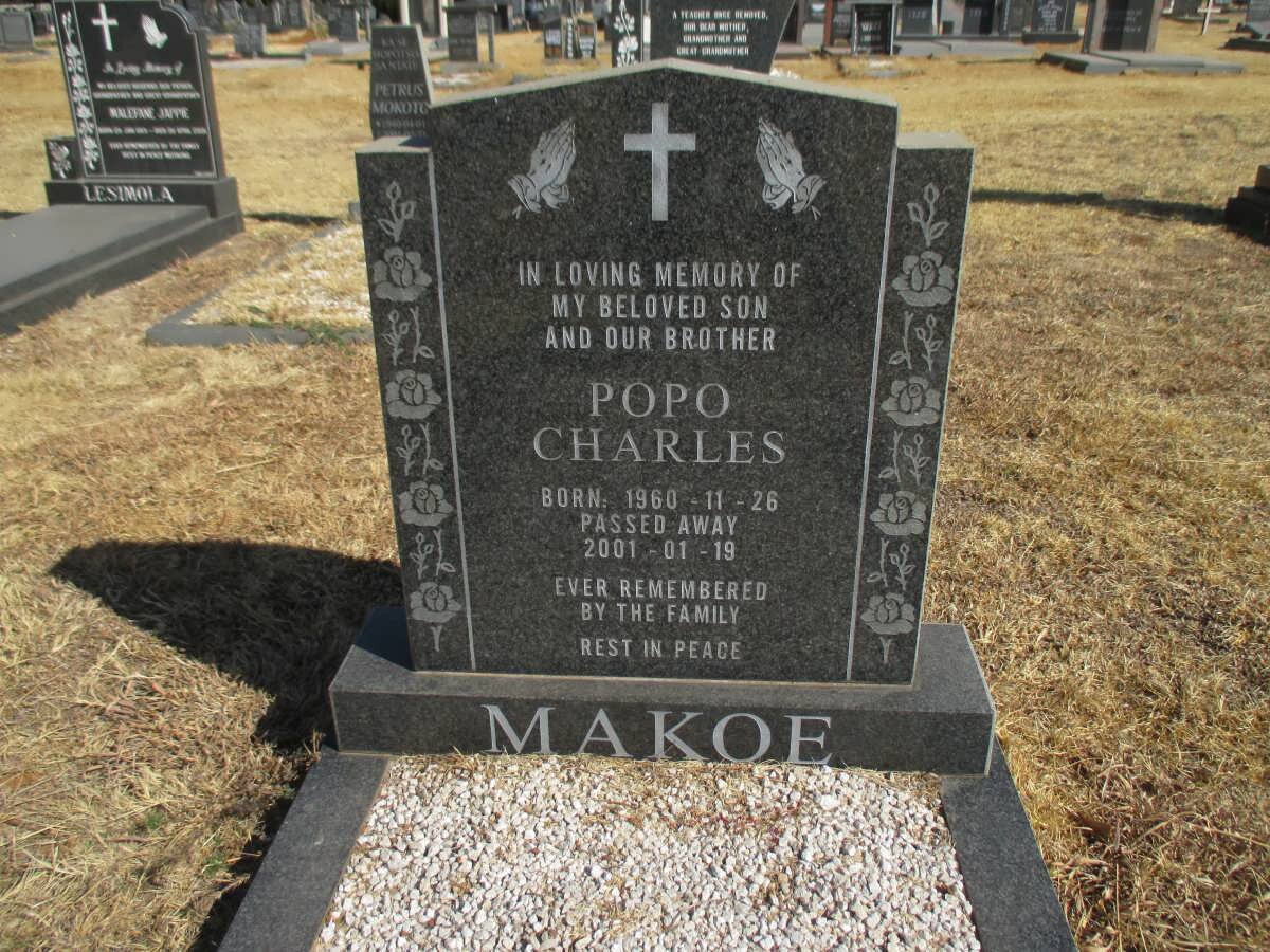 MAKOE Popo Charles 1960-2001