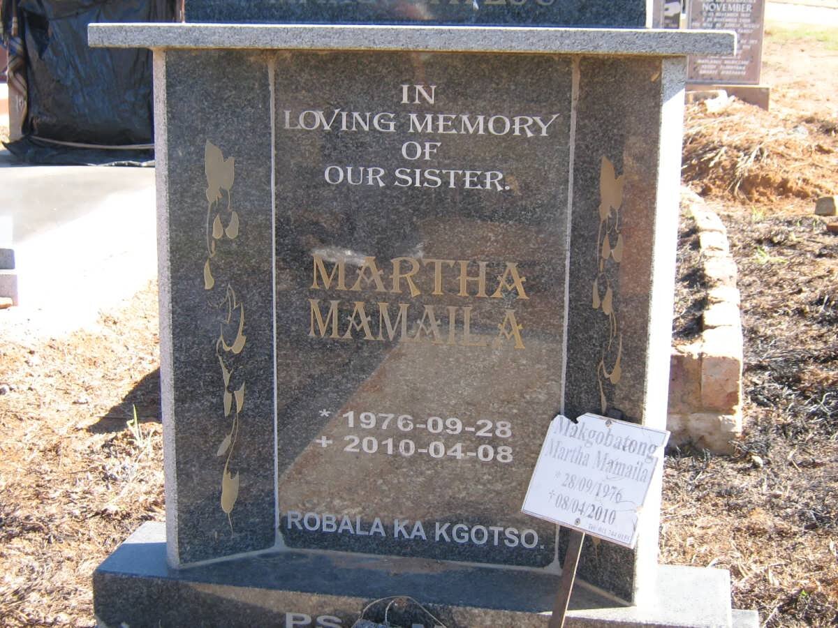 MAMAILA Martha 1976-2010