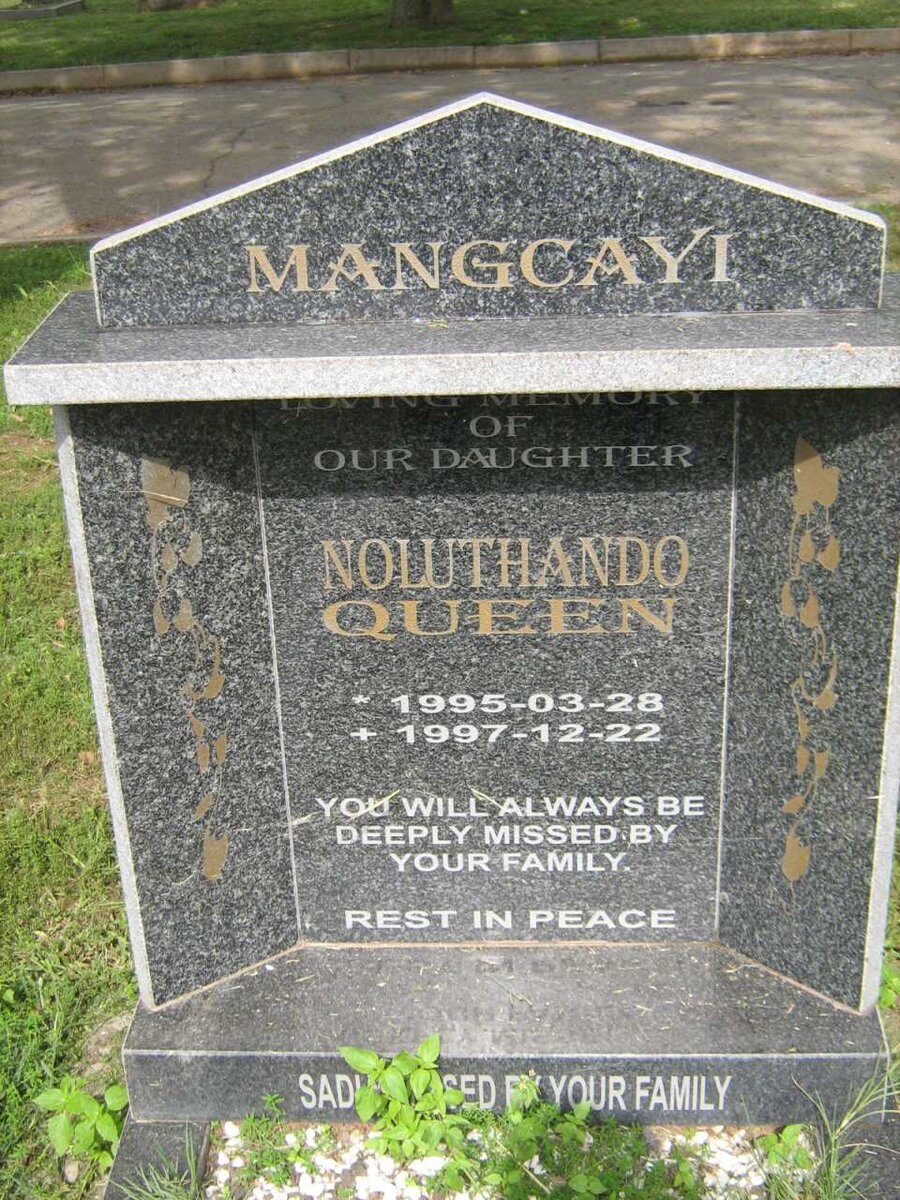 MANGCAYI Noluthando 1995-1997