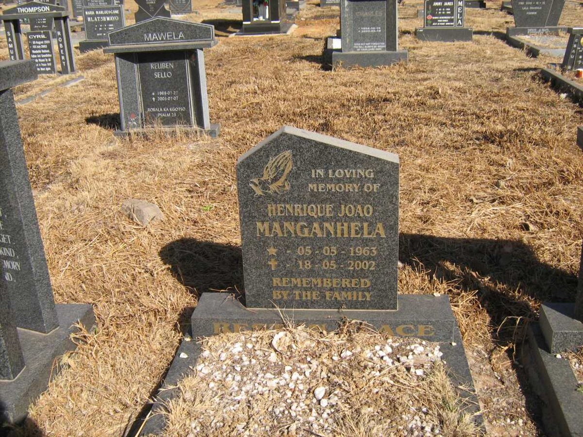 MANGANHELA Henrique Joao 1963-2002