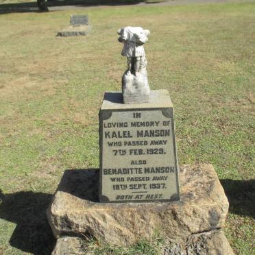 MANSON Karel -1929 :: MANSON Benaditte -1937