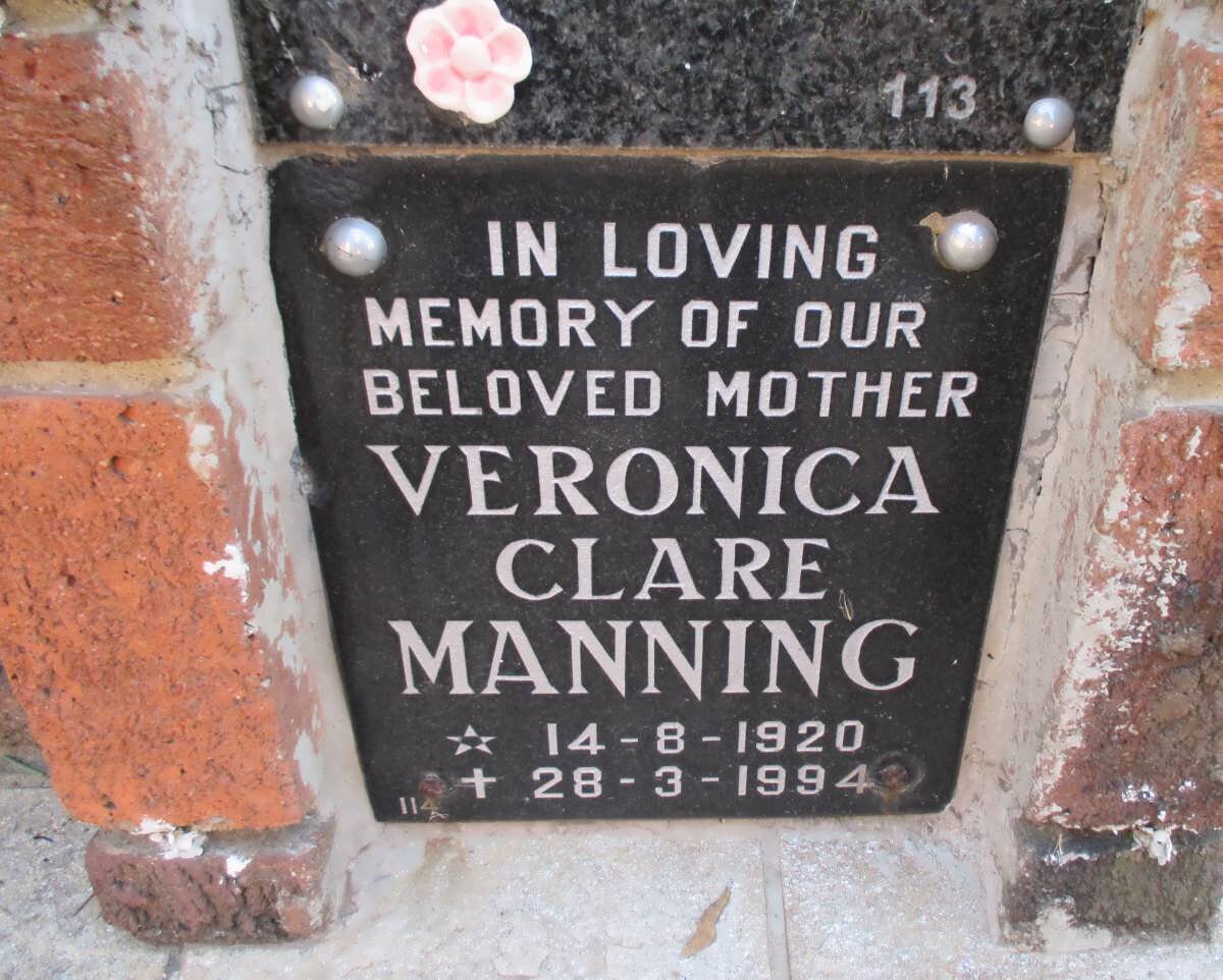 MANNING Veronica Clare 1920-1994