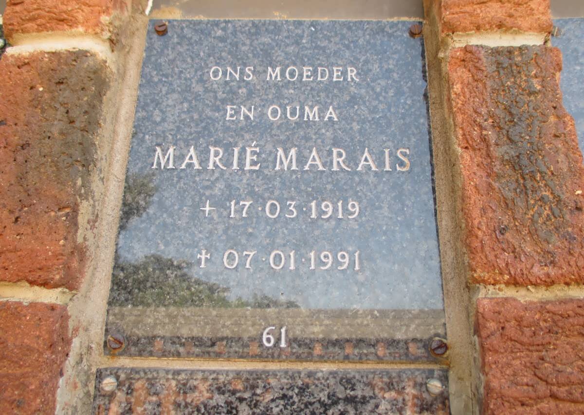 MARAIS Marié 1919-1991