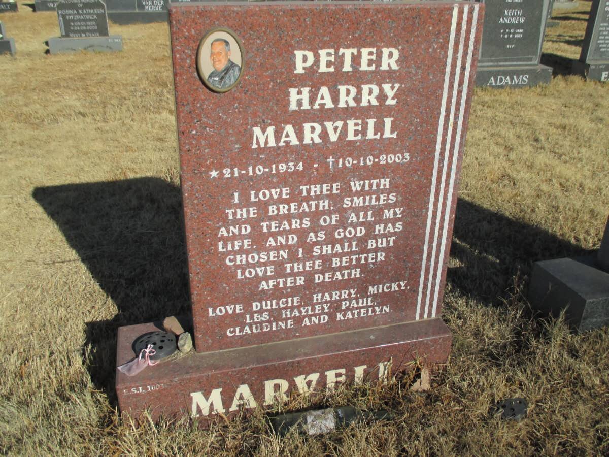 MARVELL Peter Harry 1934-2003
