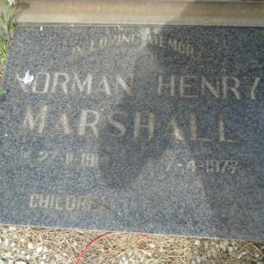 MARSHALL Norman Henry 1914-1977