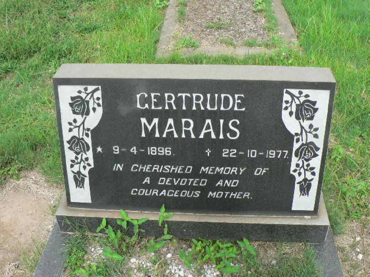 MARAIS Gertrude 1896-1977