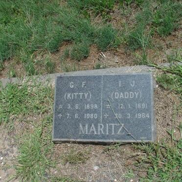 MARITZ I.J. 1891-1964 &amp; G.F. 1898-1980