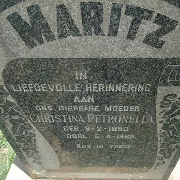 MARITZ Christina Petronella 1890-1960