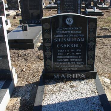 MARIPA Shunmugam 1959-1995