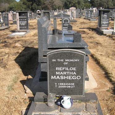 MASHEGO Refiloe Martha 1984-2005