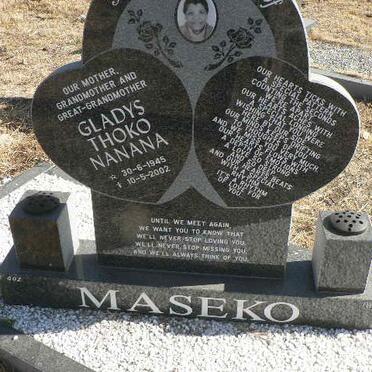 MASEKO Gladys Thoko Nanana 1945-2002
