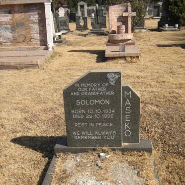 MASEKO Solomon 1934-1996