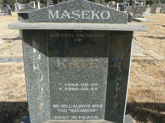 MASEKO Kate 1945-1998