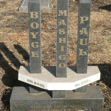 MASHIGO Boyce Paul 1972-2006