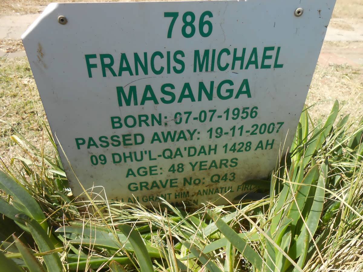 MASANGA Francis Michael 1956-2007