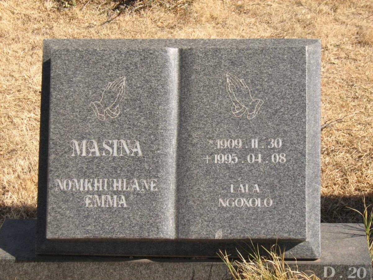 MASINA Nomkhuhlane Emma 1909-1995