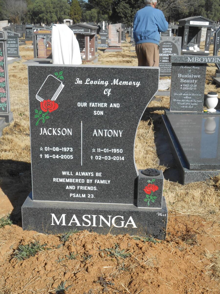 MASINGA Antony 1950-2014 :: MASINGA Jackson 1973-2005