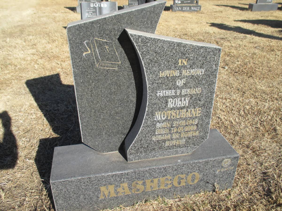 MASHEGO Rolly Motsubane 194?-2000