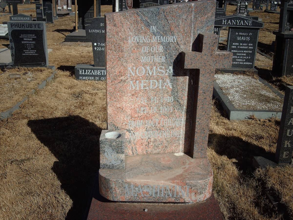 MASHININI Nomsa Media 1930-2003