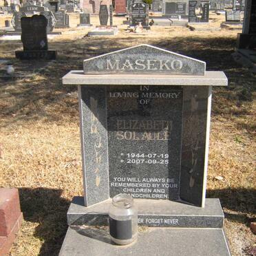 MASEKO Elizabeth Solaule 1944-2007