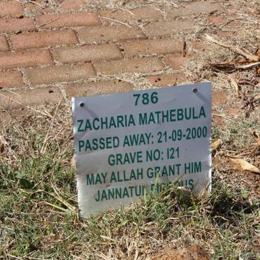 MATHEBULA Zacharia -2000