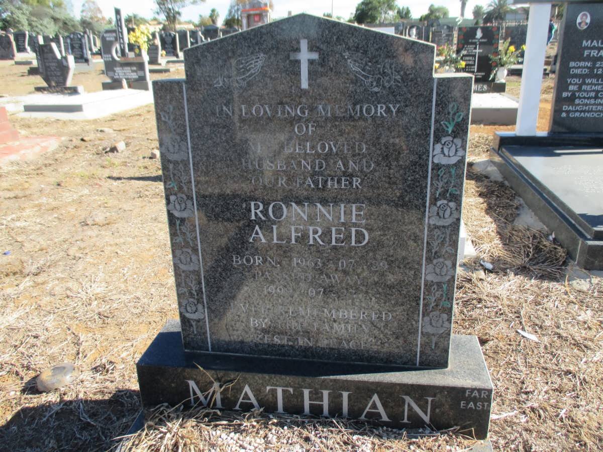 MATHIAN Ronnie Alfred 1963-199?