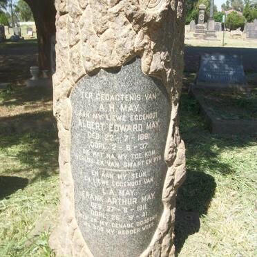 MAY Albert Edward 1881-1937 :: MAY Frank Arthur 1911-1941