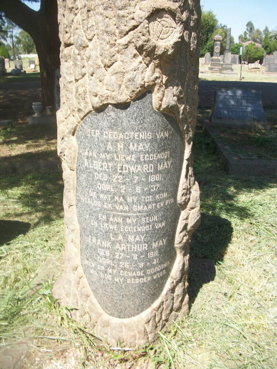 MAY Albert Edward 1881-1937 :: MAY Frank Arthur 1911-1941