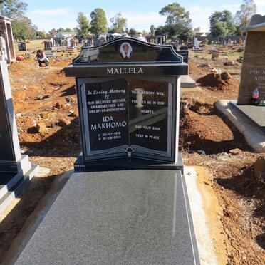 MALLELA Ida Makhomo 1918-2013