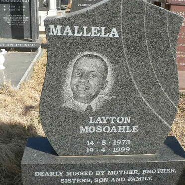 MALLELA Layton Mosoahle 1973-1999