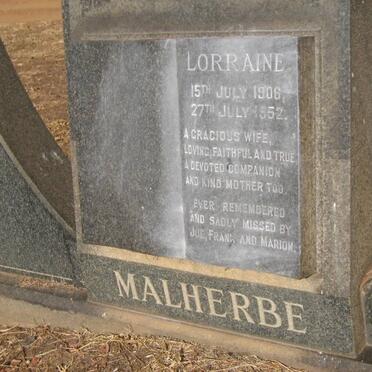 MALHERBE Lorraine 1906-1952