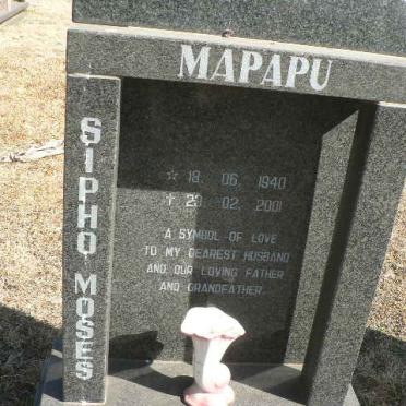 MAPAPU Sipho Moses 1940-2001