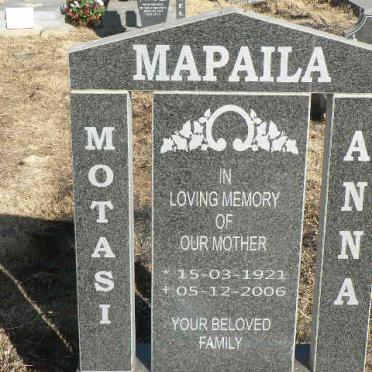 MAPAILA Motasi Anna 1921-2006