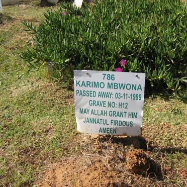 MBWONA Karimo -1999