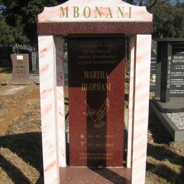 MBONANI Martha Hlophani 1932-2003