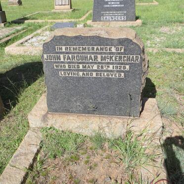 McKERCHAR John Farquhar -1929