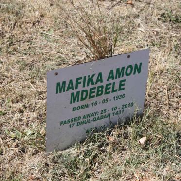 MDEBELE Mafika Amon 1936-2010