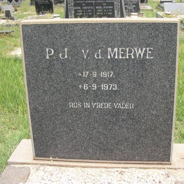 MERWE P.J., v.d. 1917-1973
