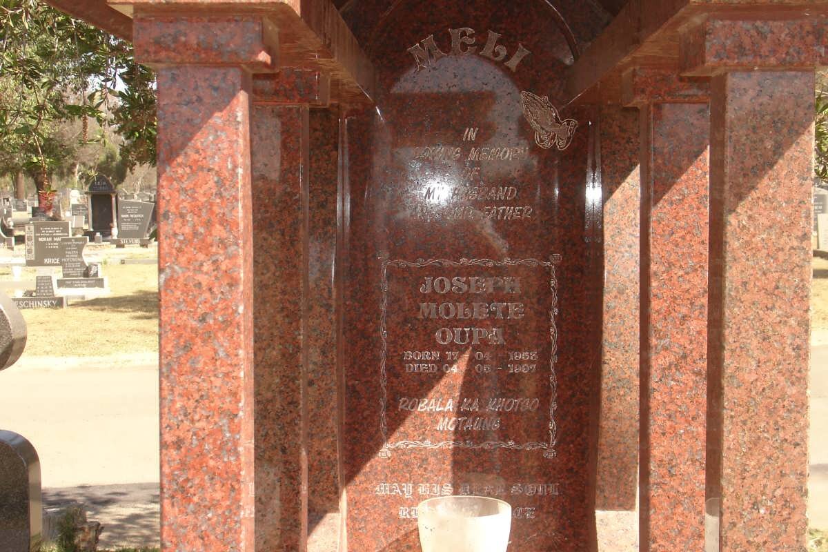 MELI Joseph Molete Oupa 1953-1997