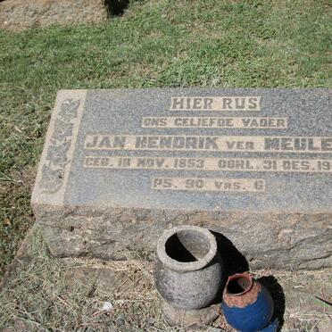 MEULEN Jan Hendrik, ver 1853-1933