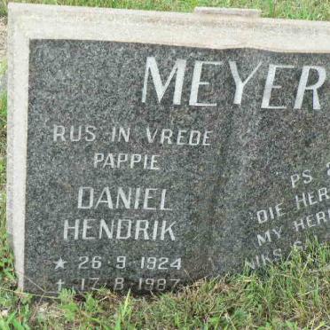 MEYER Daniel Hendrik 1924-1987