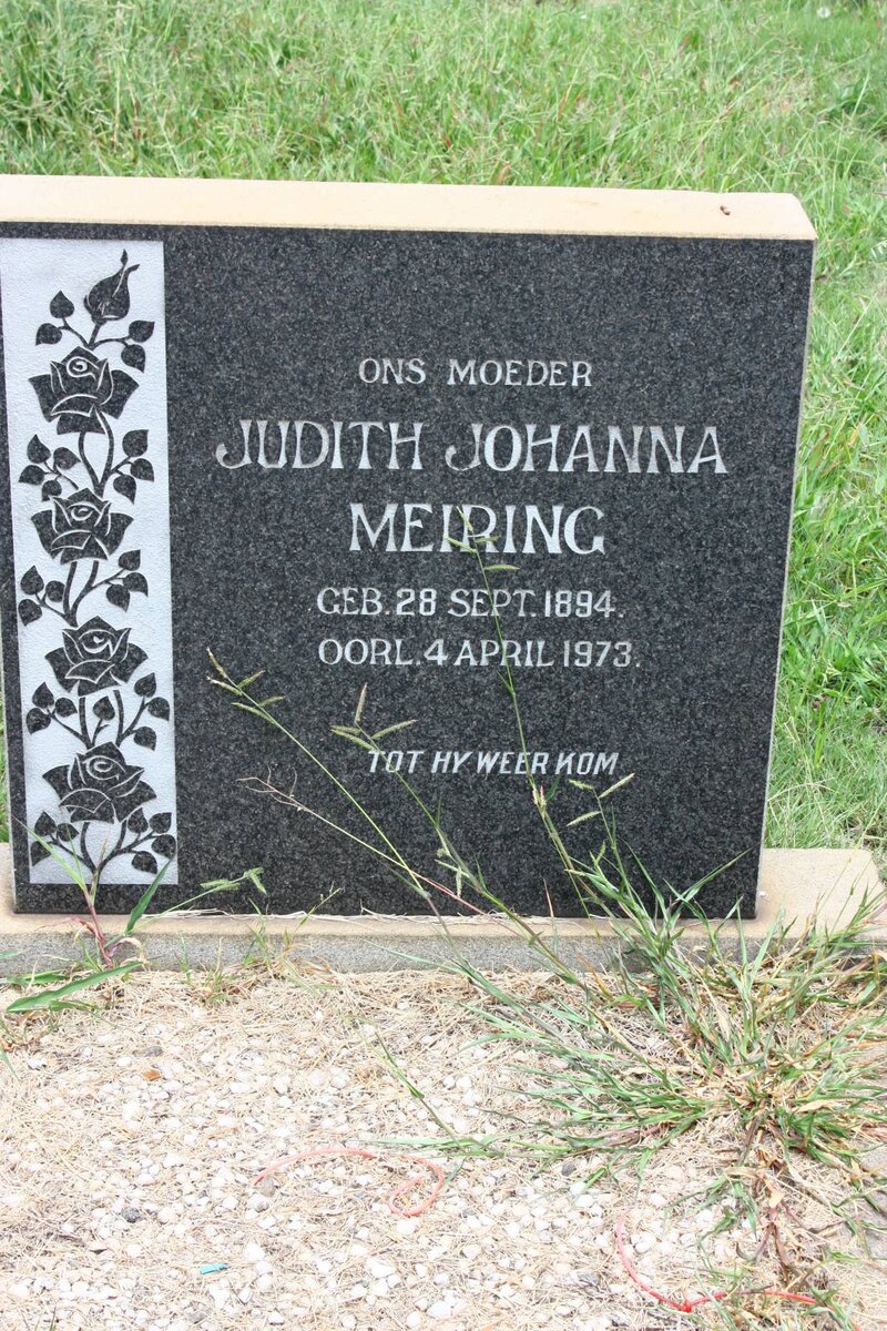 MEIRING Judith Johanna 1894-1973
