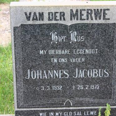 MERWE Johannes Jacobus, van der 1952-1975