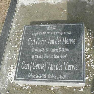 MERWE Gert Pieter, van der 1958-2006 :: VAN DER MERWE Gert 1984-2011
