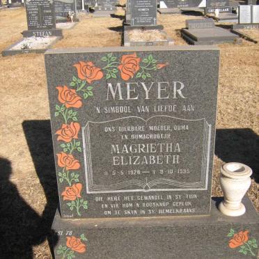 MEYER Magrietha Elizabeth 1928-1995
