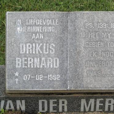 MERWE Drikus Berhard, van der 1992-1992